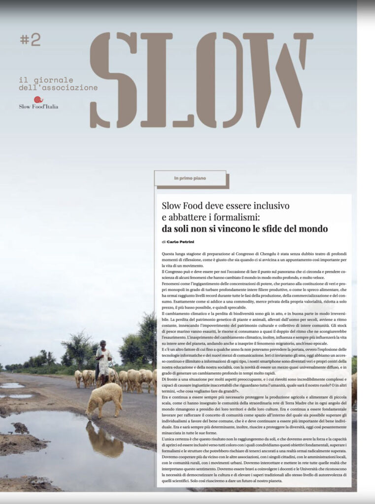 Il giornale di Slow Food Italia